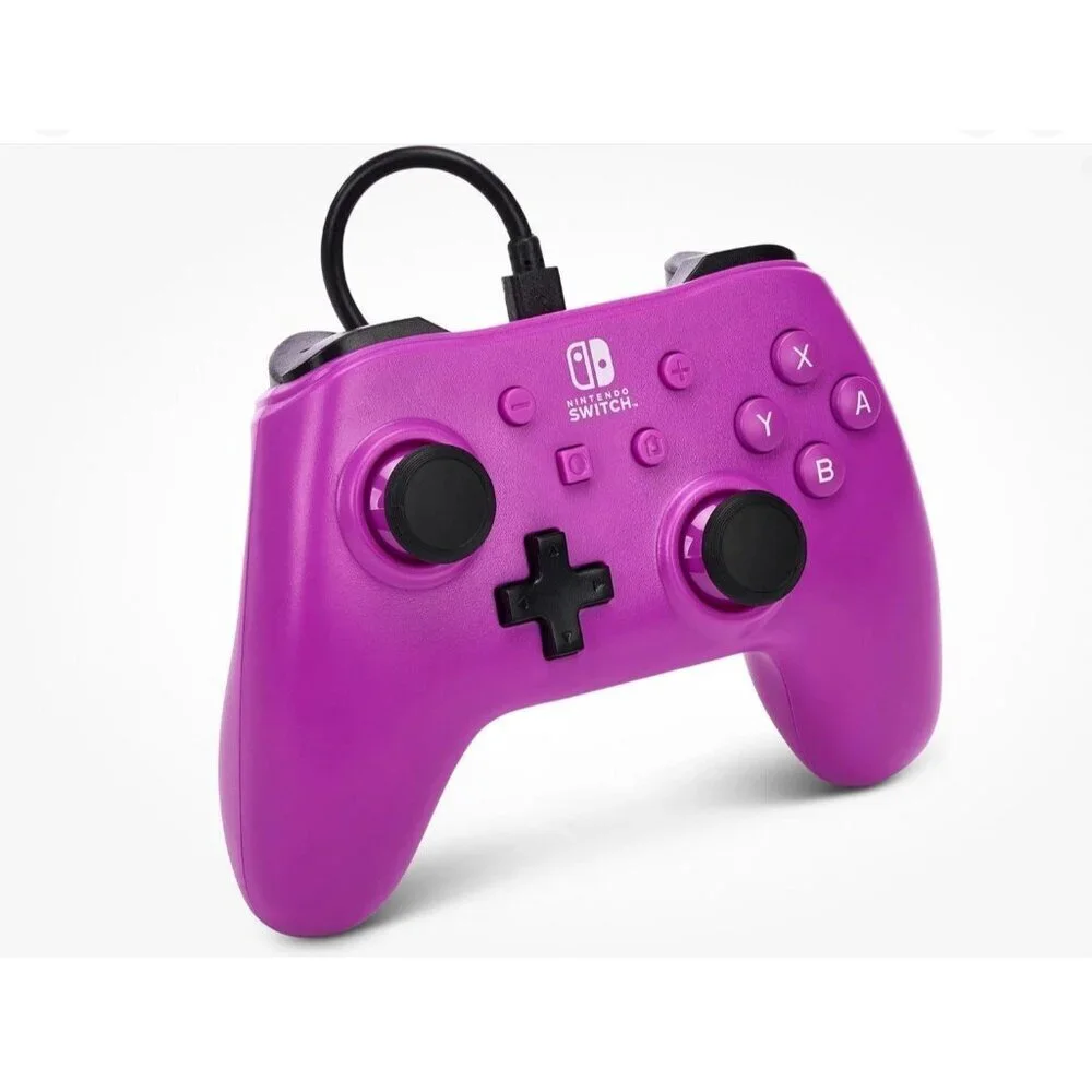 Nintendo Switch - Grape Purple PowerA Wired Controller For Nintendo Switch, New